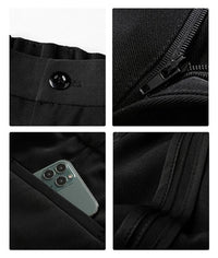 Men's Draping Formal Trousers - Bruno-Black-S-State of Style
