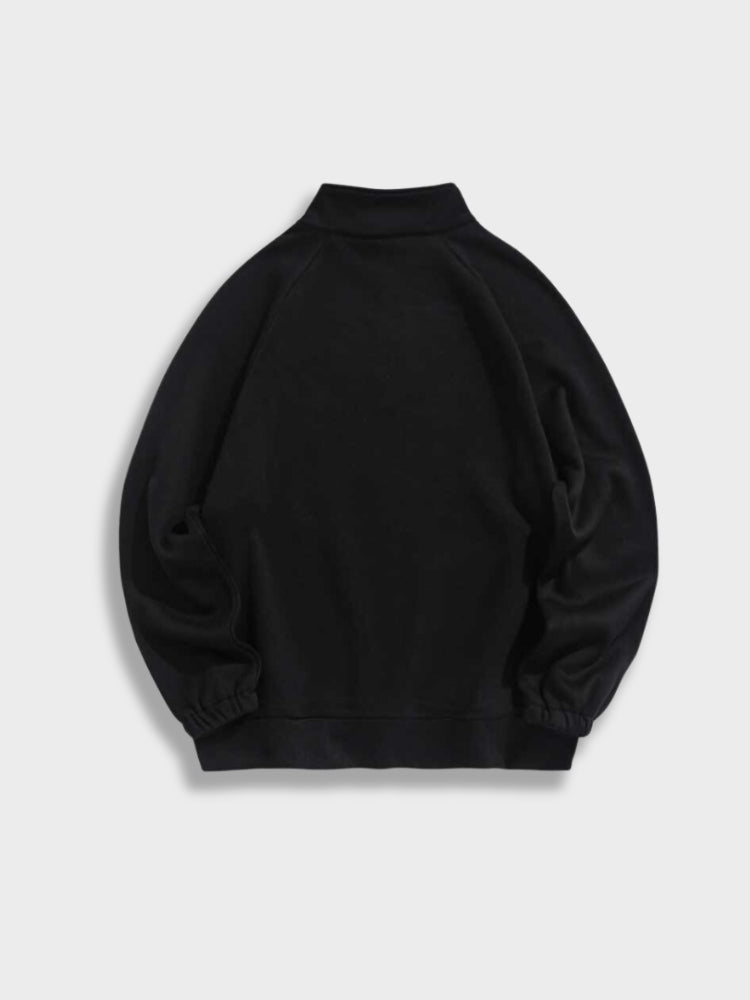 Men's Half-Zip Sweater - Logan-Black-XS-State of Style