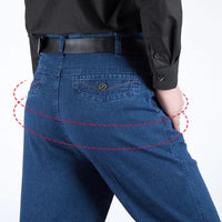 Men's High Waist Straight Leg Jeans – Tobias-Light blue-30WX30L (50-60kg)-State of Style
