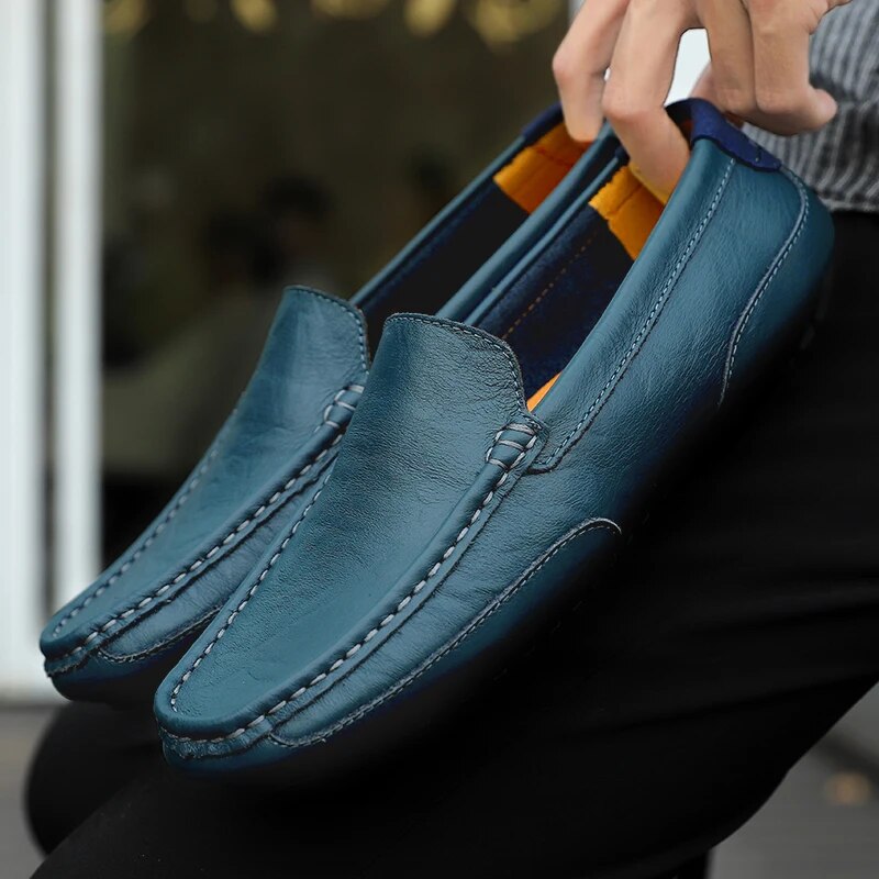 Men's Leather Loafers – Damiano-Blue-1-6-State of Style