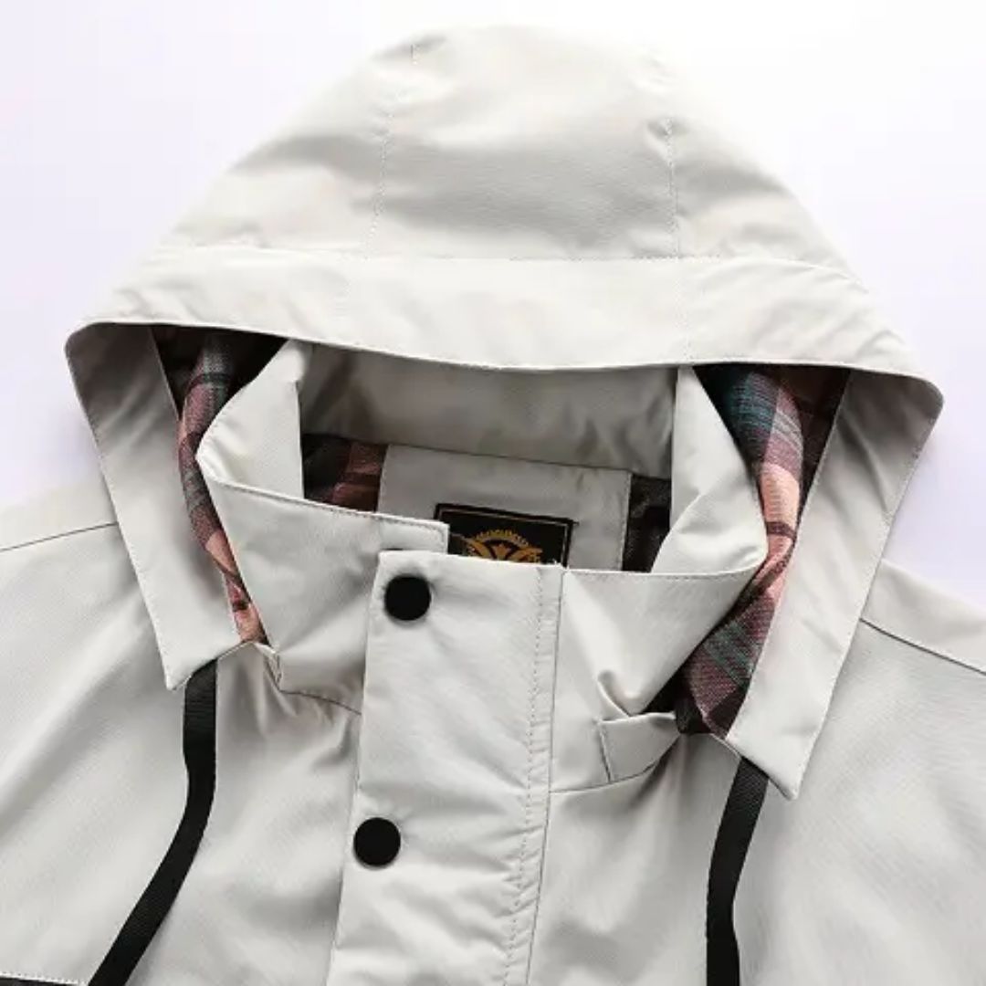 Men's Lightweight Windbreaker Jacket | Breathable & Water-Resistant-White-S-State of Style