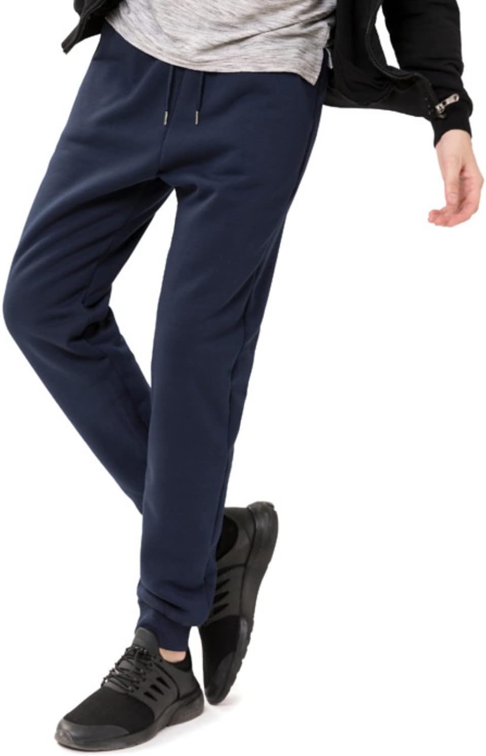 Men's Lined Winter Sweatpants - CozyFit-Black-S-State of Style