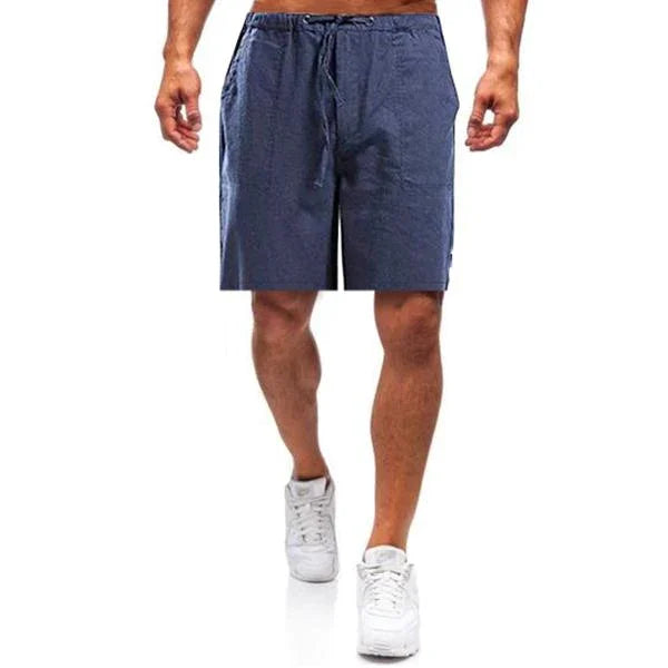 Men's linen shorts – Nils-Blue-S-State of Style