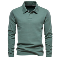 Men's Long Sleeve Polo Shirt - Vince-Green-S-State of Style