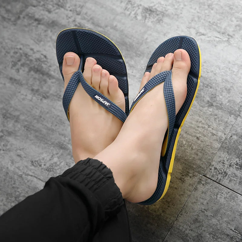 Men's Massage Flip Flops - Atlas-Black-6.0-State of Style