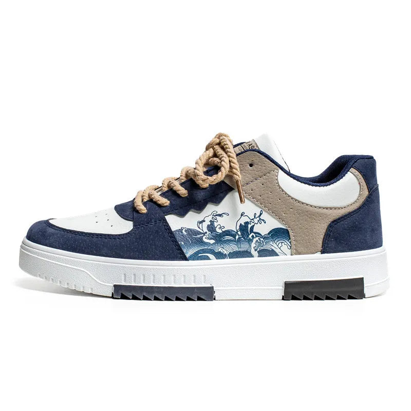 Men's Non-Slip Lace-Up Shoes - Max-Midnight Blue-6-State of Style