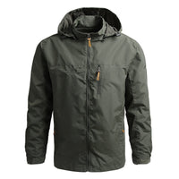 Men's Outdoor Jacket with Hood - Maximus-Army Green-S-State of Style