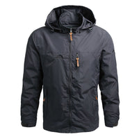 Men's Outdoor Jacket with Hood - Maximus-Grey-S-State of Style