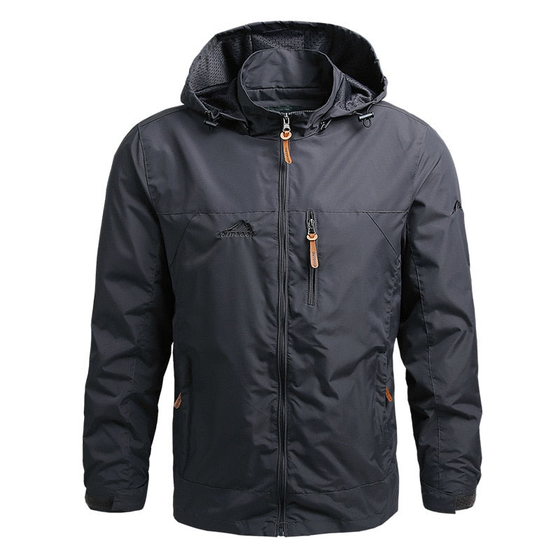 Men's Outdoor Jacket with Hood - Maximus-Grey-S-State of Style