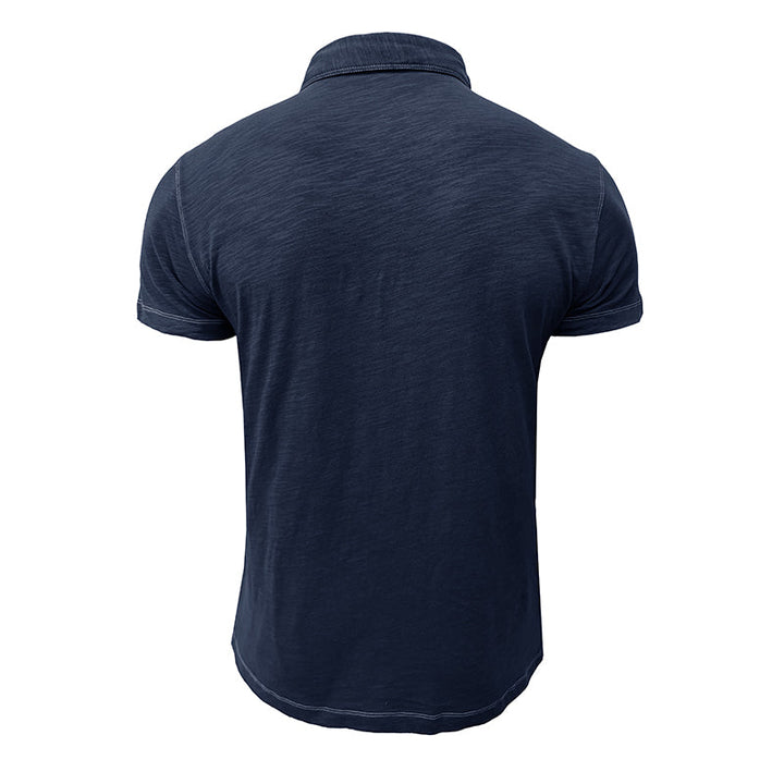 Men's Polo Shirt made of Soft Cotton – Matteo-Light blue-S-State of Style