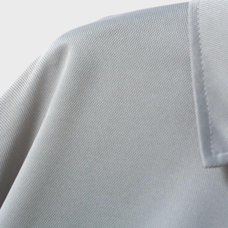 Men's Polo Shirt with Long Sleeves - Oliver-Black-S-State of Style