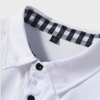 Men's Polo Shirt with Long Sleeves - Oliver-Black-S-State of Style