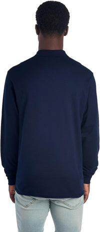 Men's Polo with Long Sleeves - Mark-Black-S-State of Style