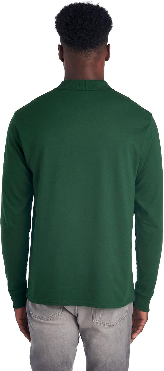 Men's Polo with Long Sleeves - Mark-Black-S-State of Style