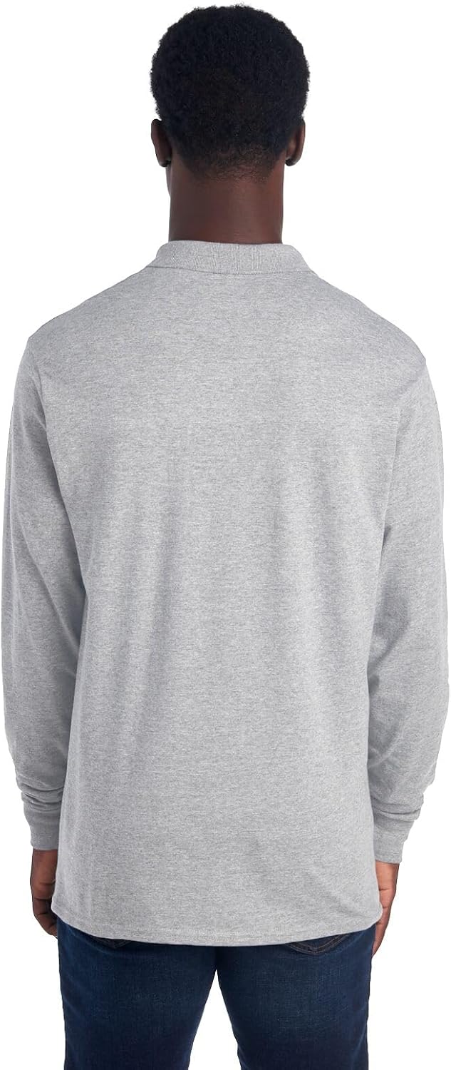 Men's Polo with Long Sleeves - Mark-Black-S-State of Style