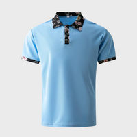 Men's Polo with Subtle Print - Noah-Black-XS-State of Style