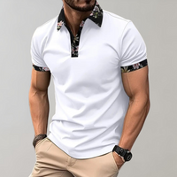 Men's Polo with Subtle Print - Noah-White-XS-State of Style