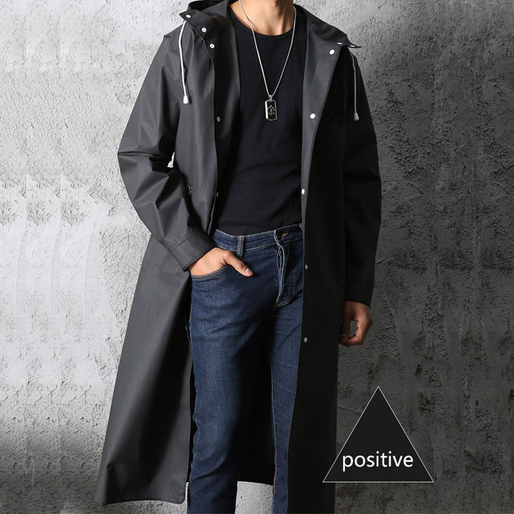 Men’s Rain Jacket with Hood - Nimbus-Black-M-State of Style