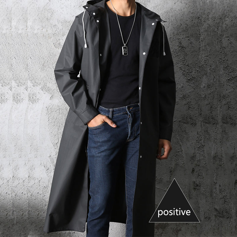 Men’s Rain Jacket with Hood - Nimbus-Black-M-State of Style