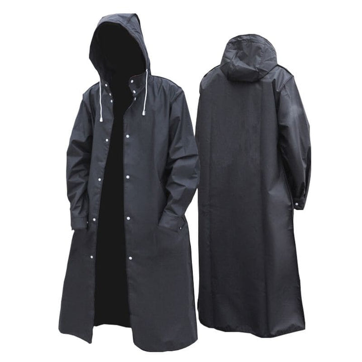 Men’s Rain Jacket with Hood - Nimbus-Black-M-State of Style