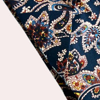Men's Shirt with Floral Print and Short Sleeves – Florado-Orange-S-State of Style