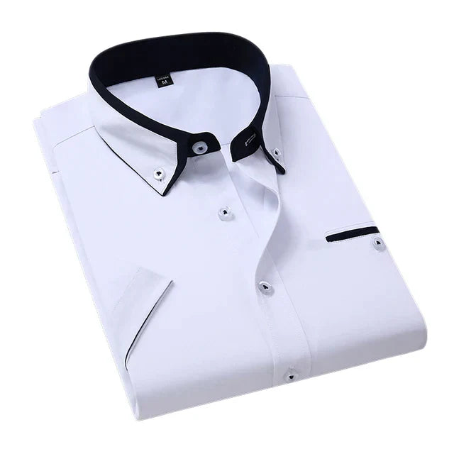 Men's Short Sleeve Shirt - Victor-White-M-State of Style