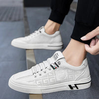 Men's sneakers made of perforated leather with a lightweight design – Ethan-White-6-State of Style