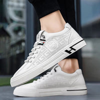 Men's sneakers made of perforated leather with a lightweight design – Ethan-White-6-State of Style