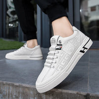 Men's sneakers made of perforated leather with a lightweight design – Ethan-White-6-State of Style
