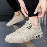 Men's sneakers made of perforated leather with a lightweight design – Ethan-White-6-State of Style