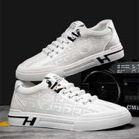 Men's sneakers made of perforated leather with a lightweight design – Ethan-White-6-State of Style