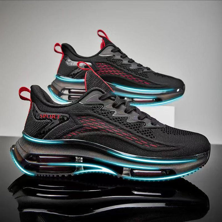 Men's sneakers with air cushion technology – Lorenzo-Red-5-State of Style