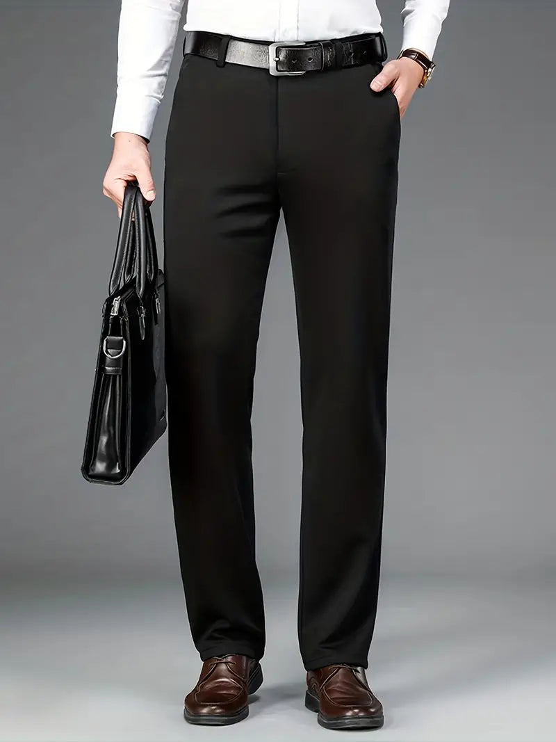 Men's Stretch Trousers - ExecFlex-Black-XS-State of Style
