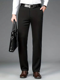 Men's Stretch Trousers - ExecFlex-Black-XS-State of Style