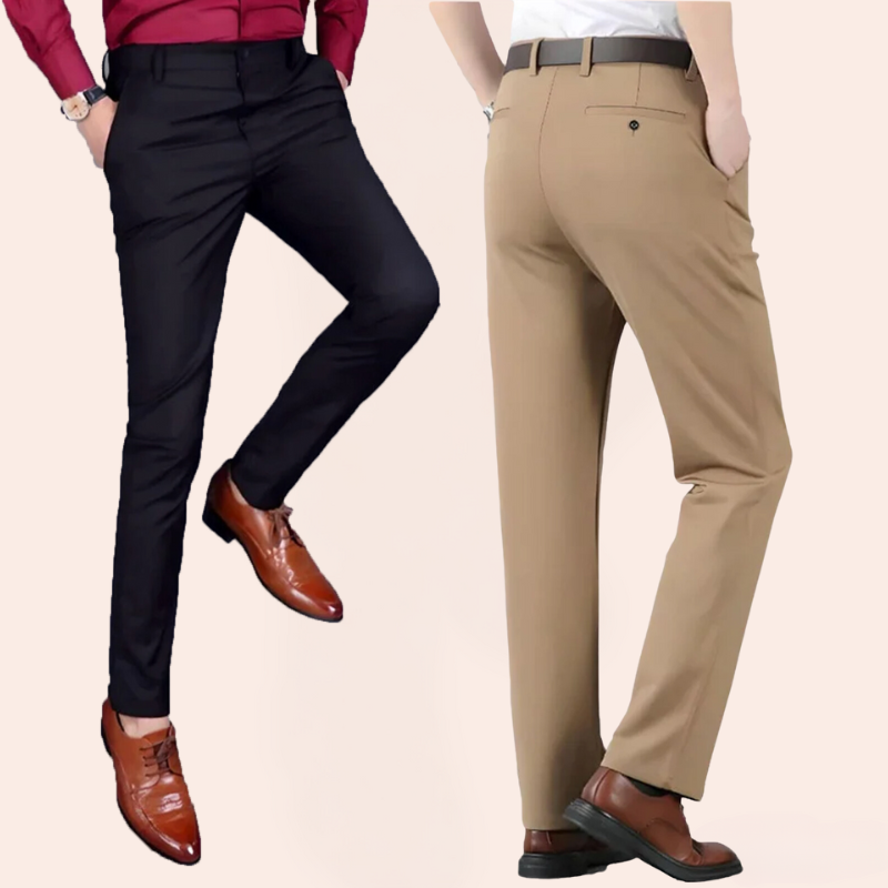 Men's Stretch Trousers - Leo-Black-29-State of Style