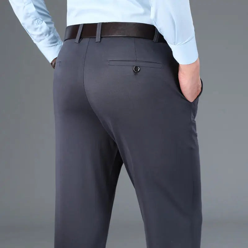 Men's Stretch Trousers - Leo-Grey-29-State of Style