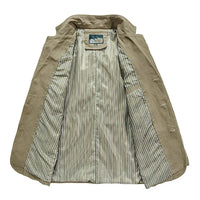 Men's Summer Jacket in Vintage and Military Styles – Viktor-Khaki-S-State of Style