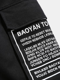 Men's Summer Shorts with Letter Print Street Style Look - Milan-Black-S(46)-State of Style