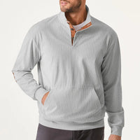 Men's Sweater with Stand-Up Collar - Liam-Apricot-S-State of Style