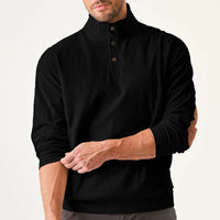 Men's Sweater with Stand-Up Collar - Liam-Apricot-S-State of Style