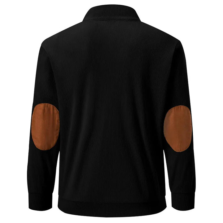 Men's Sweater with Stand-Up Collar - Liam-Apricot-S-State of Style