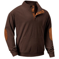 Men's Sweater with Stand-Up Collar - Liam-Brown-S-State of Style