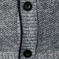 Men's sweater with V-neck - Aspen-Light Grey-S-State of Style