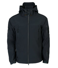 Men's Tactical Waterproof Windproof Softshell Jacket with Hood - Kai-Black-S-State of Style