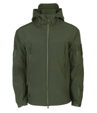 Men's Tactical Waterproof Windproof Softshell Jacket with Hood - Kai-Black-S-State of Style