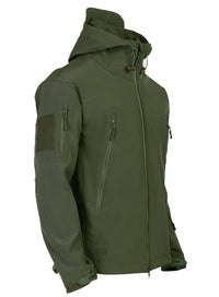 Men's Tactical Waterproof Windproof Softshell Jacket with Hood - Kai-Black-S-State of Style