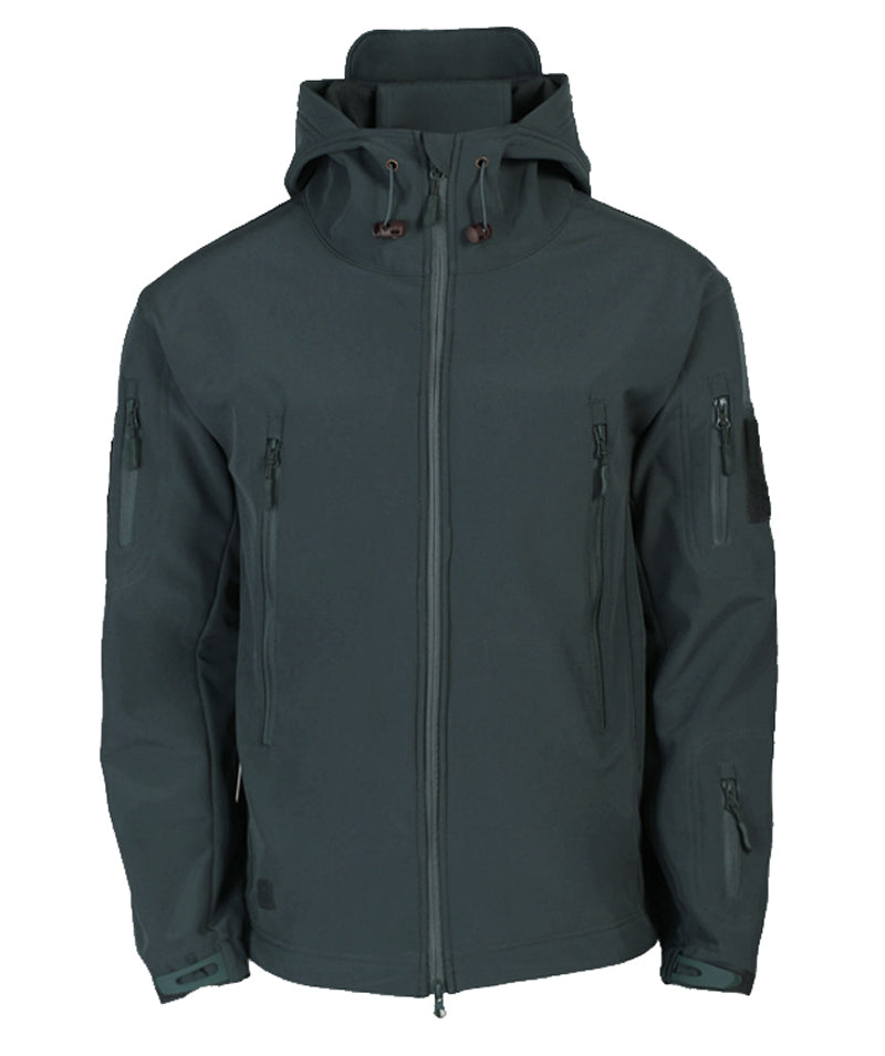 Men's Tactical Waterproof Windproof Softshell Jacket with Hood - Kai-Black-S-State of Style