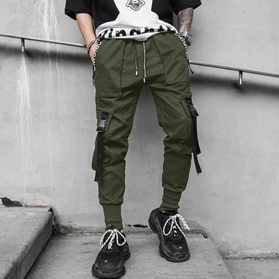 Men's Techwear Tactical Jogging Trousers - Robert-Black-XS-State of Style