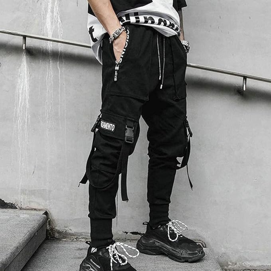 Men's Techwear Tactical Jogging Trousers - Robert-Black-XS-State of Style