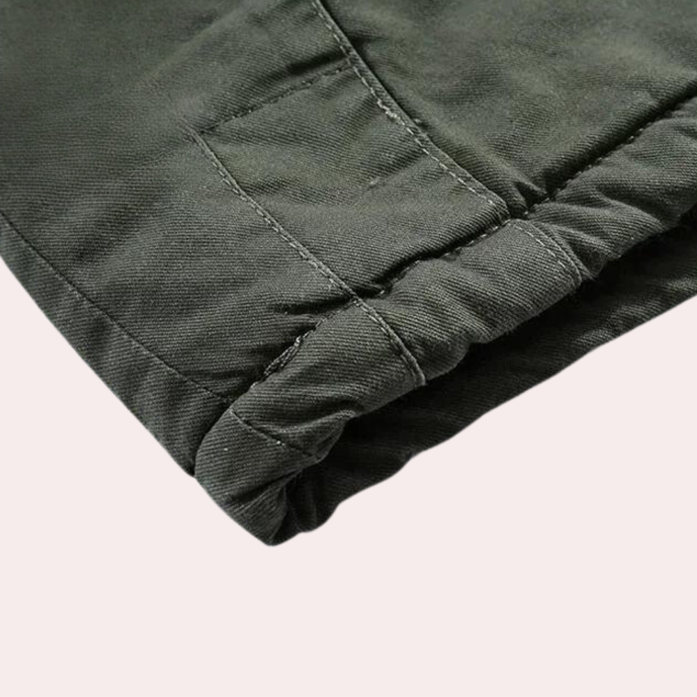 Men's Winter Jacket with Warm Hood - Logan-Green-S-State of Style